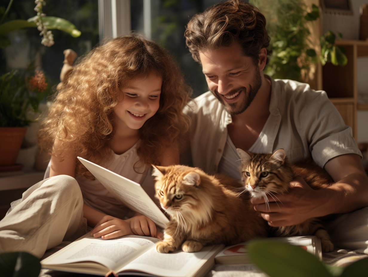 Les bienfaits des chats pour la vie de famille