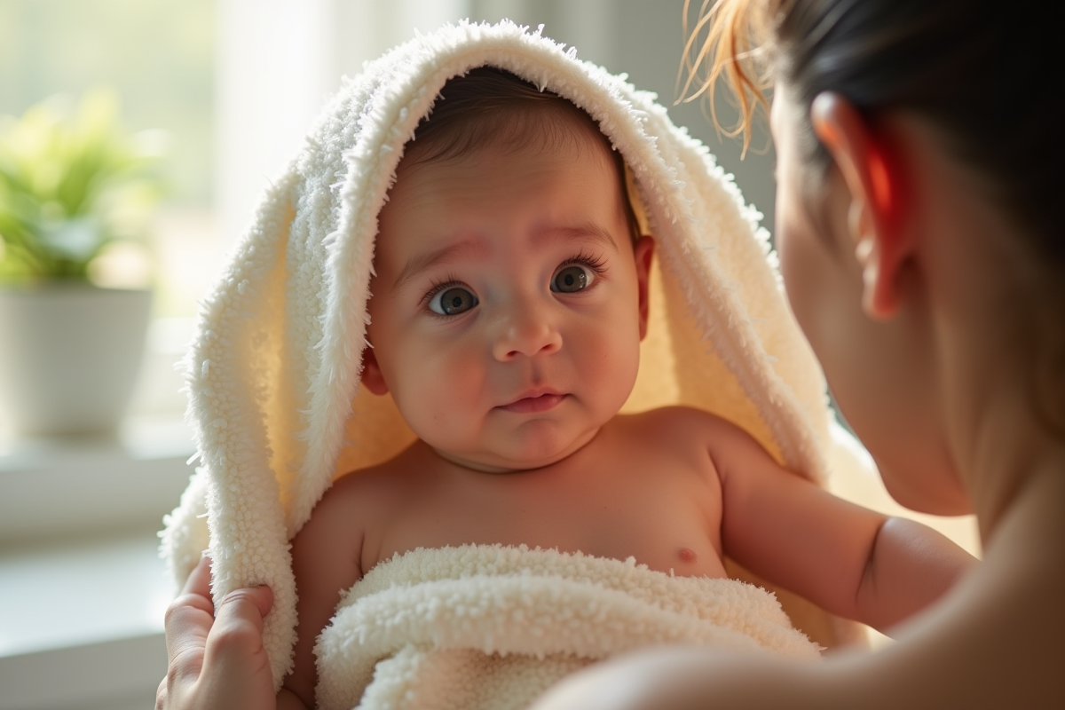 bébé bain