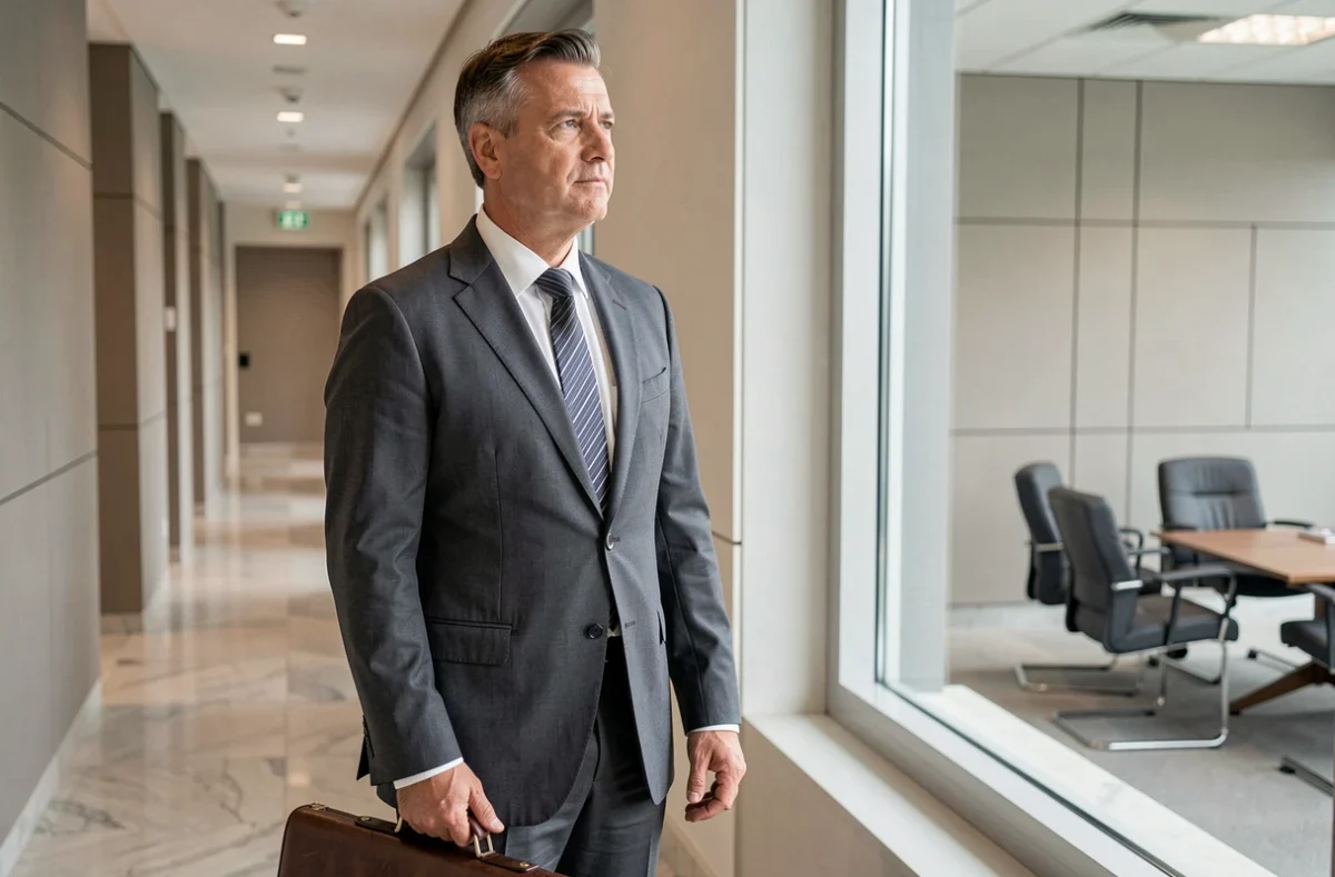 Maître Jérôme Bourquencier, avocat spécialisé en divorce et séparation à Tours, dans le couloir de son cabinet juridique